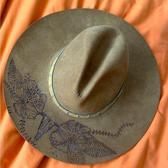 Vintage Stetson cowboy hat. Flat brimmed - Picture 1 of 2